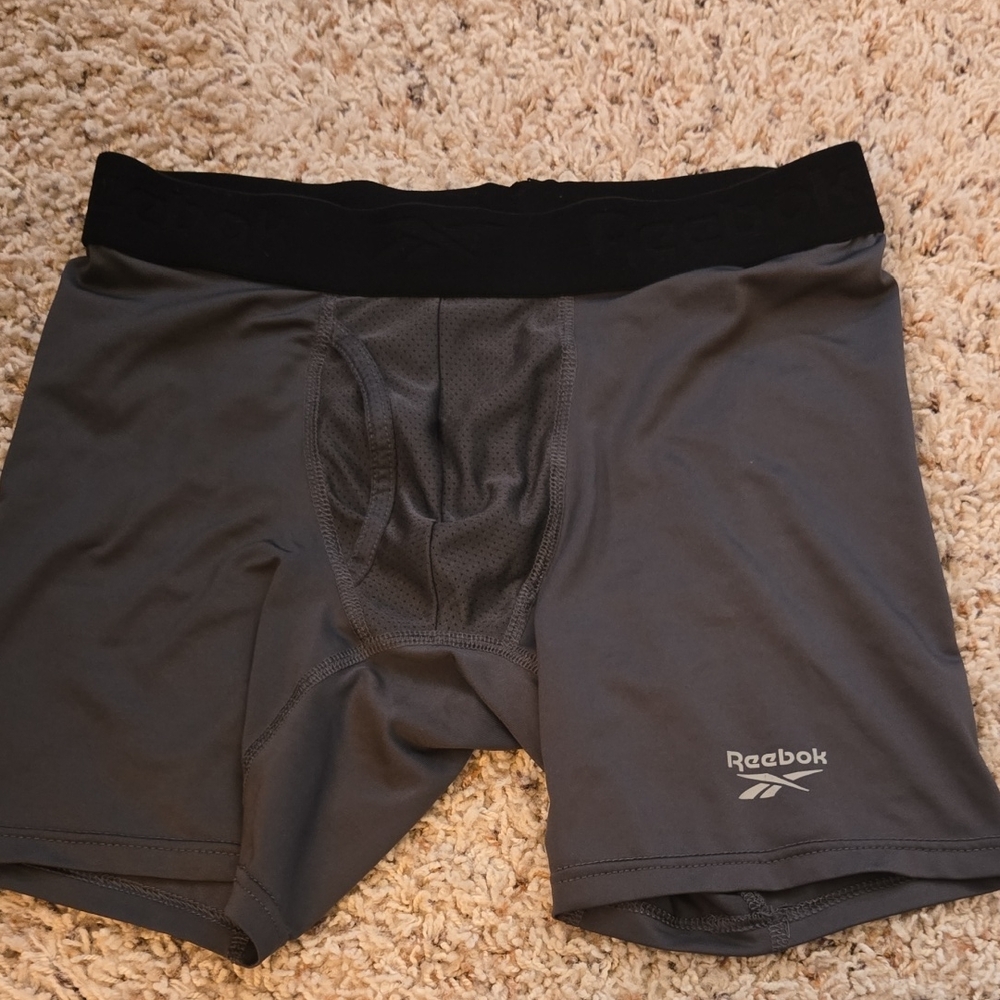 Reebok Men's Black and Gray Boxer Briefs